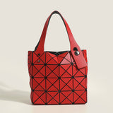 2025 popular new diamond small square box women's bag geometric triangle piece portable satchel mini versatile Internet celebrity tote bag women