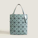 2025 Japan popular matte new tote bag women's small square box geometric diamond handbag four-grid women's bag tide of the same color