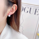 2025 Niche design, high-end sense, natal year ring, earrings, jewelry set, sweet and fresh temperament, rotating rabbit stud earrings.