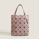 2025 Japan popular matte new tote bag women's small square box geometric diamond handbag four-grid women's bag tide of the same color