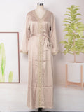 MT065 Middle East Women's Arabian Clothing Hot Diamond New V-neck Robe   Hot Trade Temperament Dress