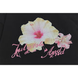 2025 T1065 2025n Street Tide 2025 Summer Retro Trend 3D Picture Flower Element Design Men's Loose Short Sleeve T-Shirt