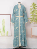 MT140 Popular trade Middle East New jalabiya Dubai new embroidered robe Lent Muslim women's dress
