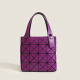 2025 Japan popular matte new tote bag women's small square box geometric diamond handbag four-grid women's bag tide of the same color