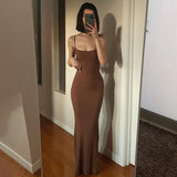 GREATNFB Q21DS653 2025 women's clothing New Kardashian skims casual sleeveless high waist slim suspender dress