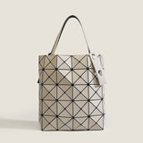 2025 Japan popular matte new tote bag women's small square box geometric diamond handbag four-grid women's bag tide of the same color