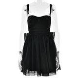 2025 Popular, ,  New new women's slim-fit dress, suspender tube top, bright silk bow slim-fit A-shaped skirt