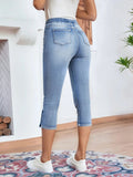 greatnfb Exclusive for Cross-Border  Independent Station HOTan and NEWn Women's Clothing Jeans Elastic Waistband Lace-up Stretch Jeans Women's Hot Pants