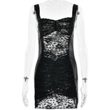 2025 Popular trade women's new dress, sexy lace suspender backless slim short skirt backless Spice Girl dress