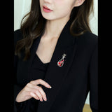 2025 Retro national style cheongsam Hanfu accessories corsage multi-purpose cardigan anti-light fixed clothes flower pipa brooch