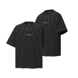2025 8544 2025n Street 2025 Summer Hot Diamond Design Men's Loose Embroidery High-end Men's and Women's Short Sleeve T-Shirt