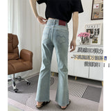 greatnfb The Upper Body Style Is Really Good! 10 Points Length Stretch Slimming Bootcut Pants  Summer Flared Jeans for Women