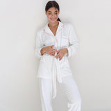 GREATNFB 2025 Spring new  pajamas contrasting color pajamas velvet trousers warm and comfortable solid color  women's loungewear