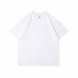 GREATNFB 230G Heavy round Neck Cotton Short-Sleeved T-shirt Loose Solid White T Unisex Wear Base Shirt Pure T Wholesale Blank Version