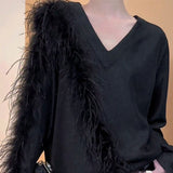 2025 popular autumn and winter new fashion temperament retro Japanese lazy style high-end design knitted sweater