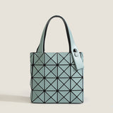 2025 Japan popular matte new tote bag women's small square box geometric diamond handbag four-grid women's bag tide of the same color