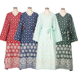 Middle East Dubai Embroidered Beaded Robe Ethnic Style Elegant Muslim Gala Party Dress Female