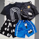 GREATNFB In Stock!  Summer New Boys' Fashion Trendy T-shirt Short Sleeve Shorts Suit