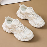 Platform Running Sneaker Women's Dad Shoes  Spring and Autumn New Student Korean Casual Shoes Fashion White Shoes