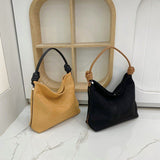 2025 Cross-border Popular trade women's bag popular new soft leather underarm bag high-end sense simple and versatile shoulder bag large-capacity bag