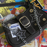 GREATBFB XINGX Denim Underarm Bag New Fashion Trendy Special-Interest Design Selenodont Bag Canvas Handbag Chain Bag Wholesale