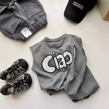 GREATNFB In Stock!  Summer New Boys' Fashion Trendy T-shirt Short Sleeve Shorts Suit