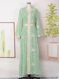 MT140 Popular trade Middle East New jalabiya Dubai new embroidered robe Lent Muslim women's dress