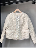 2025 Winter popular new wave stitching design sense niche 90 white duck down jacket women