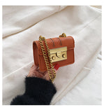 GREATNFB 2025 new Korean version fashion mini limited armpit small square bag high texture lychee pattern chain bag crossbody women's bag