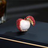 2025 Creative design, fruit lychee, small brooch, small brooch, collar pin, multi-purpose cardigan, anti-light shawl, silk scarf buckle.