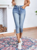 greatnfb Exclusive for Cross-Border  Independent Station HOTan and NEWn Women's Clothing Jeans Elastic Waistband Lace-up Stretch Jeans Women's Hot Pants