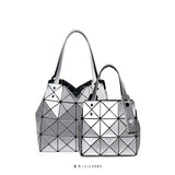 GREATNFB Japanese Original September New Mini Diamond Small Square Box Geometric Rhombus Life Small Square Bag Portable Shoulder Bag for Women