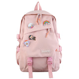 INS Good-looking Schoolbag Female Student Korean Style Antique Junior High School Student High School Student Large Capacity Campus Backpack Backpack