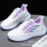 Spring and Autumn Women's Sports Shoes Soft Bottom Travel Shoes Mother's Shoes Non-Slip Wear-Resistant and Lightweight Comfortable Walking Shoes