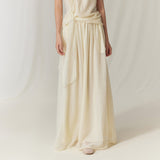 2025 spring and summer new designer niche, clear texture multi-pleated wide-leg pants