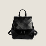 2025 Hot Trade Cross-border Rhombus Backpack popular New Fashion Versatile Japan and Korea Solid Color Drawstring Backpack Female Student School Bag