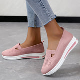 Cross-Border Foreign Trade Hot Selling plus Size Women's Fly-Knit Sneakers Slip-on Lazy Mom Shoes