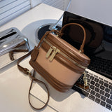GREATNFB 2025 Popular popular portable bucket women's bag, high-end sense versatile retro fashion shoulder bag, Popular style color matching messenger bag