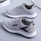 Cross-Border New Arrival Women's Casual Sneaker Soft Bottom Light Running Shoes Breathable Comfortable Mom Shoes Factory Wholesale