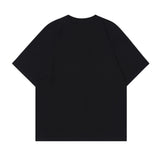 2025 T1011 2025n retro 2025 summer trend men's and women's color elements letter design men's loose short-sleeved T-shirt