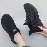 Sneaker Women's  Spring and Summer New Women's Flying Woven Soft Bottom Light Running Shoes Breathable Non-Slip Comfortable Pumps Women's