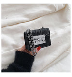 GREATNFB 2025 new Korean version fashion mini limited armpit small square bag high texture lychee pattern chain bag crossbody women's bag