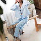 greatnfb Spring and Summer New  Hot Sale Fashion Women's Wear Plaid Lace-up Fork Side Commuter Women's Trousers HOTan and NEWn Women