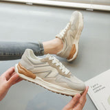 New Shoes Female Online Influencer All-Matching Dad Shoes Niche Ladies Spring and Autumn Sneakers Popular Mesh Running Shoes