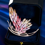 2025 luxury high-end autumn and winter coat coat accessories women's corsage fixed clothes pin buckle crystal butterfly brooch
