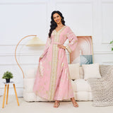 MT032  New Popular trade Middle East Muslim women's dress, new powder bronzing fashion party robe
