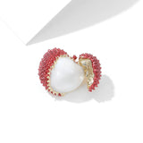 2025 Creative design, fruit lychee, small brooch, small brooch, collar pin, multi-purpose cardigan, anti-light shawl, silk scarf buckle.