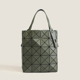 2025 Japan popular matte new tote bag women's small square box geometric diamond handbag four-grid women's bag tide of the same color