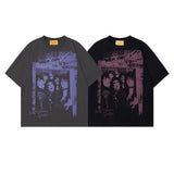 2025 WT385 2025n Street Tide 2025 Summer Couple Color Trend Figure Shadow Design Men's Loose Short Sleeve T-Shirt