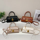 GREATNFB 2025 Women's bag  new New fashion popular portable small square bag versatile simple commuter shoulder messenger bag